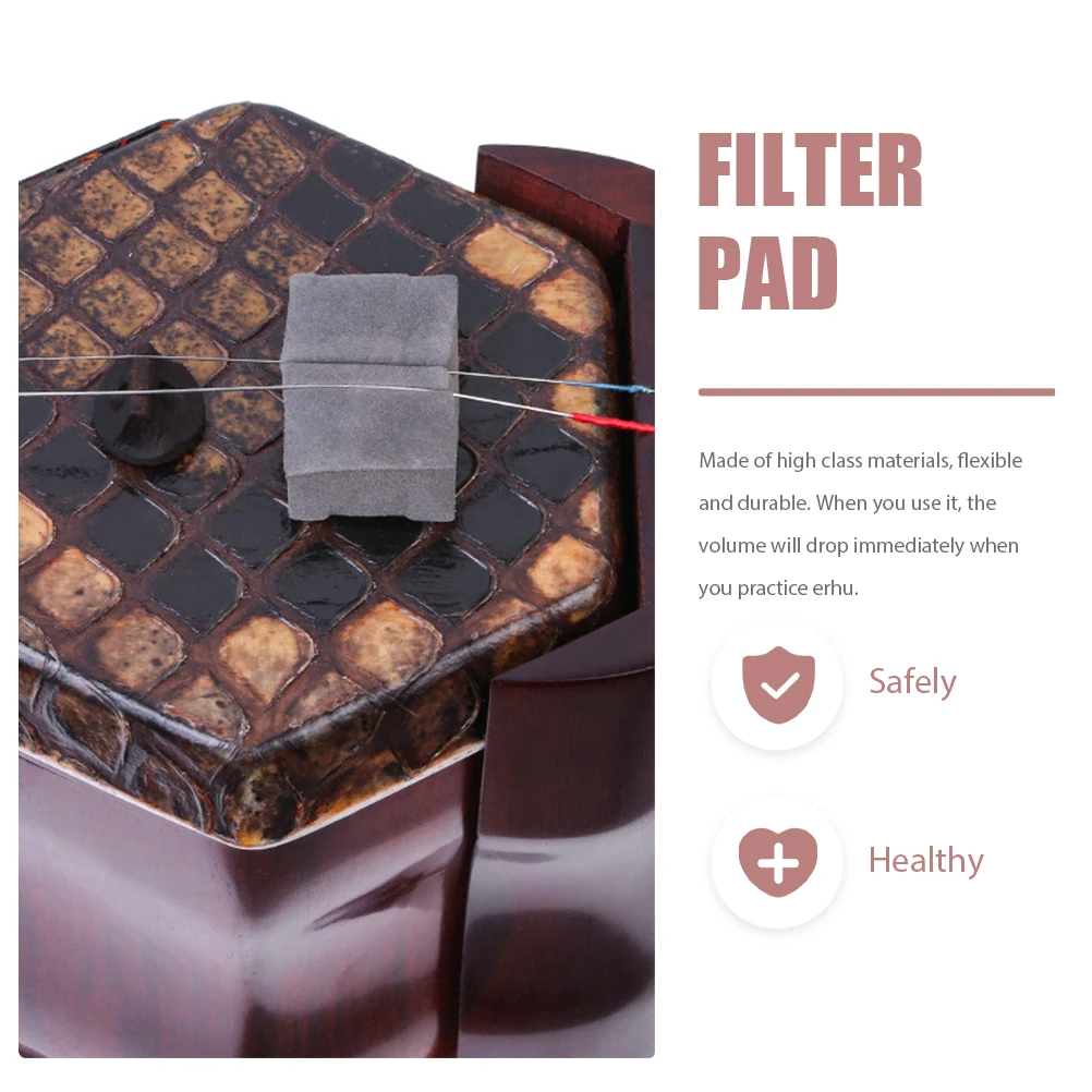 4pcs Erhu Soundproof Sponge Mute Filter Pad Noise Absorbing Durable Easy Installation Reduce Volume For Beginners Instrument
4pcs Erhu Soundproof Sponge Mute Filter Pad Noise Absorbing Durable Easy Installation Reduce Volume For Beginners Instrument