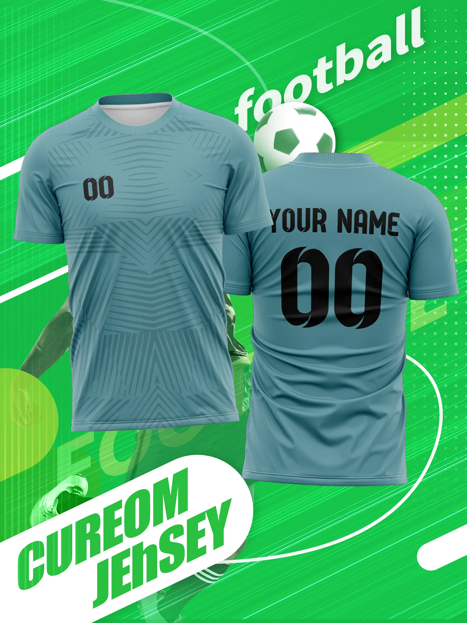 Custom Photo Name Number Soccer Jersey Summer Season Light Ventilated Cool Comfort Fabric Wear
Custom Photo Name Number Soccer Jersey Summer Season Light Ventilated Cool Comfort Fabric Wear