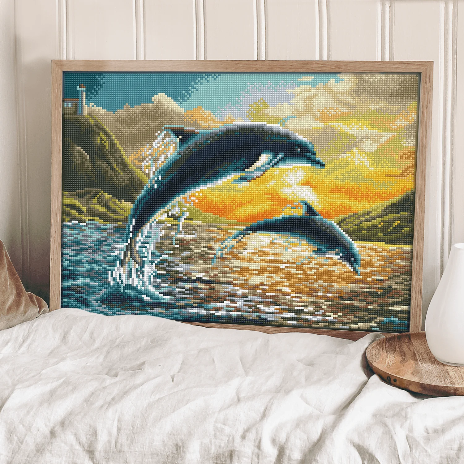 Dolphin Sunset Diamond Painting Kits for Adults - Diamond Art Kits a Relaxing Creative Craft Kit with Dotz Gems 12.4x16.5
Dolphin Sunset Diamond Painting Kits for Adults - Diamond Art Kits a Relaxing Creative Craft Kit with Dotz Gems 12.4x16.5