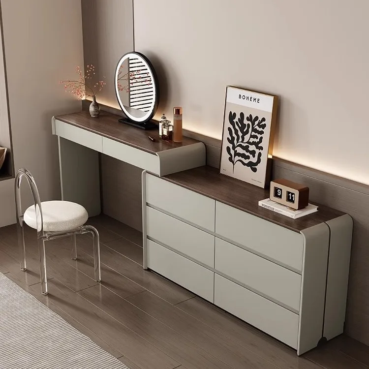 Solid wood dresser storage chest integrated master bedroom 2025 new light luxury high-end makeup table
Solid wood dresser storage chest integrated master bedroom 2025 new light luxury high-end makeup table