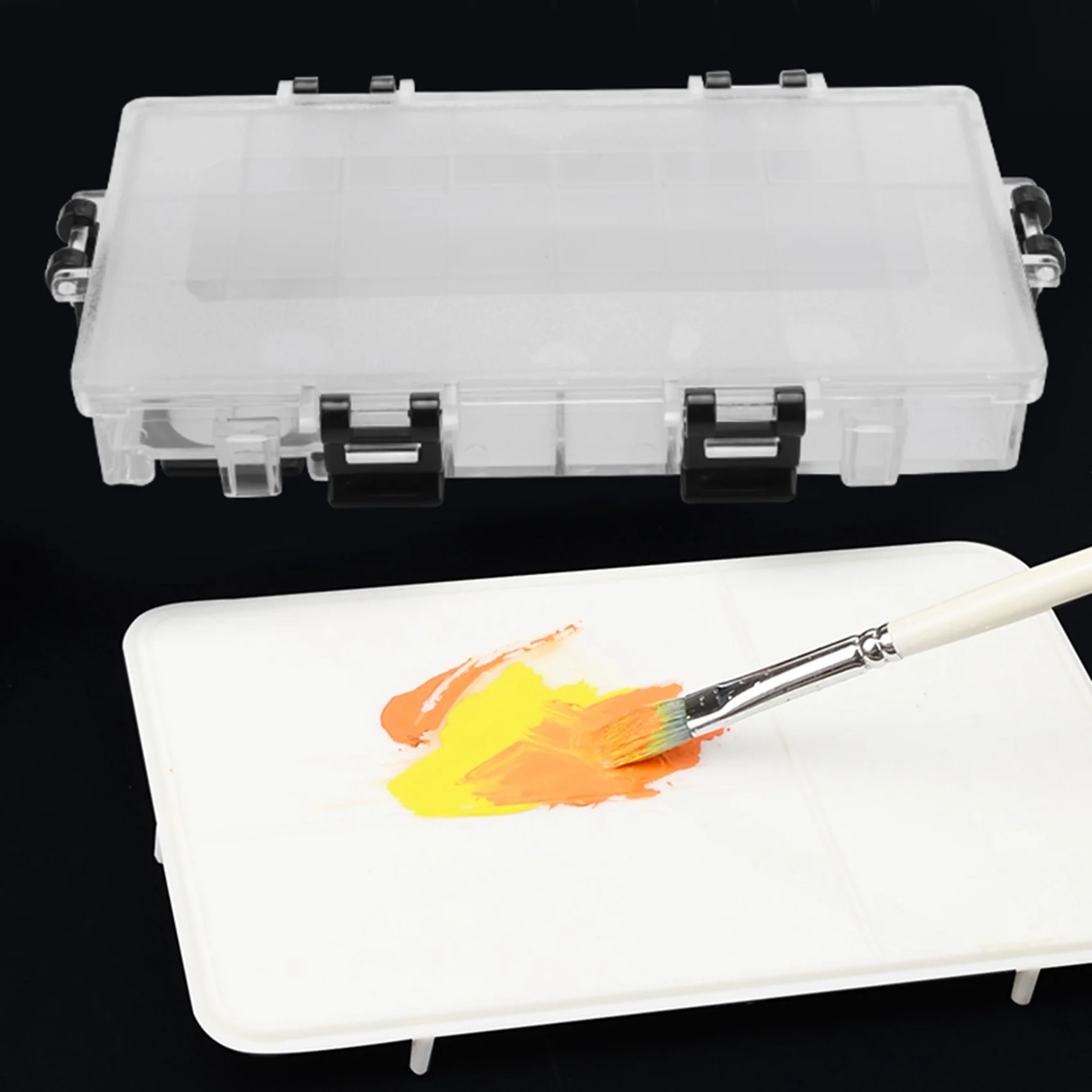 A66F-24-Well Airtight Leak Watercolor Paint Palette Box For Watercolors Half Pans, Acrylic, Gouache And Oil Paint
A66F-24-Well Airtight Leak Watercolor Paint Palette Box For Watercolors Half Pans, Acrylic, Gouache And Oil Paint