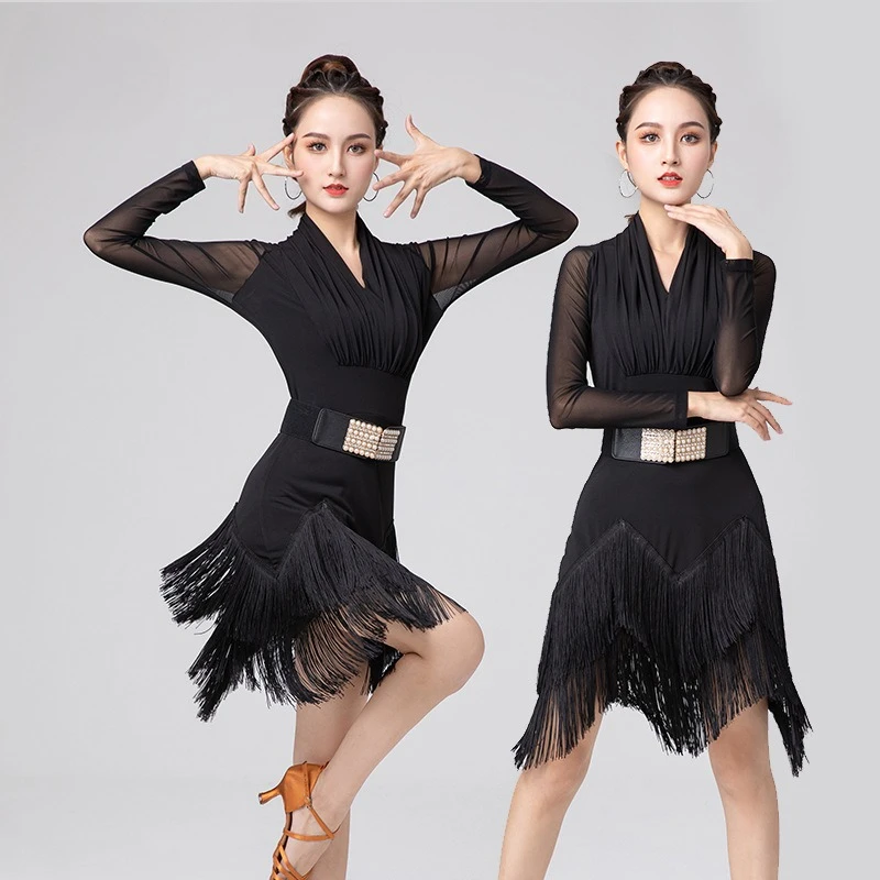 Женский костюм для танцев: сальса, латина, самба. Танцевальная одежда с бахромой для взрослых женщин. Спортивный костюм для тренировок и выступлений.
Женский костюм для танцев: сальса, латина, самба. Танцевальная одежда с бахромой для взрослых женщин. Спортивный костюм для тренировок и выступлений.