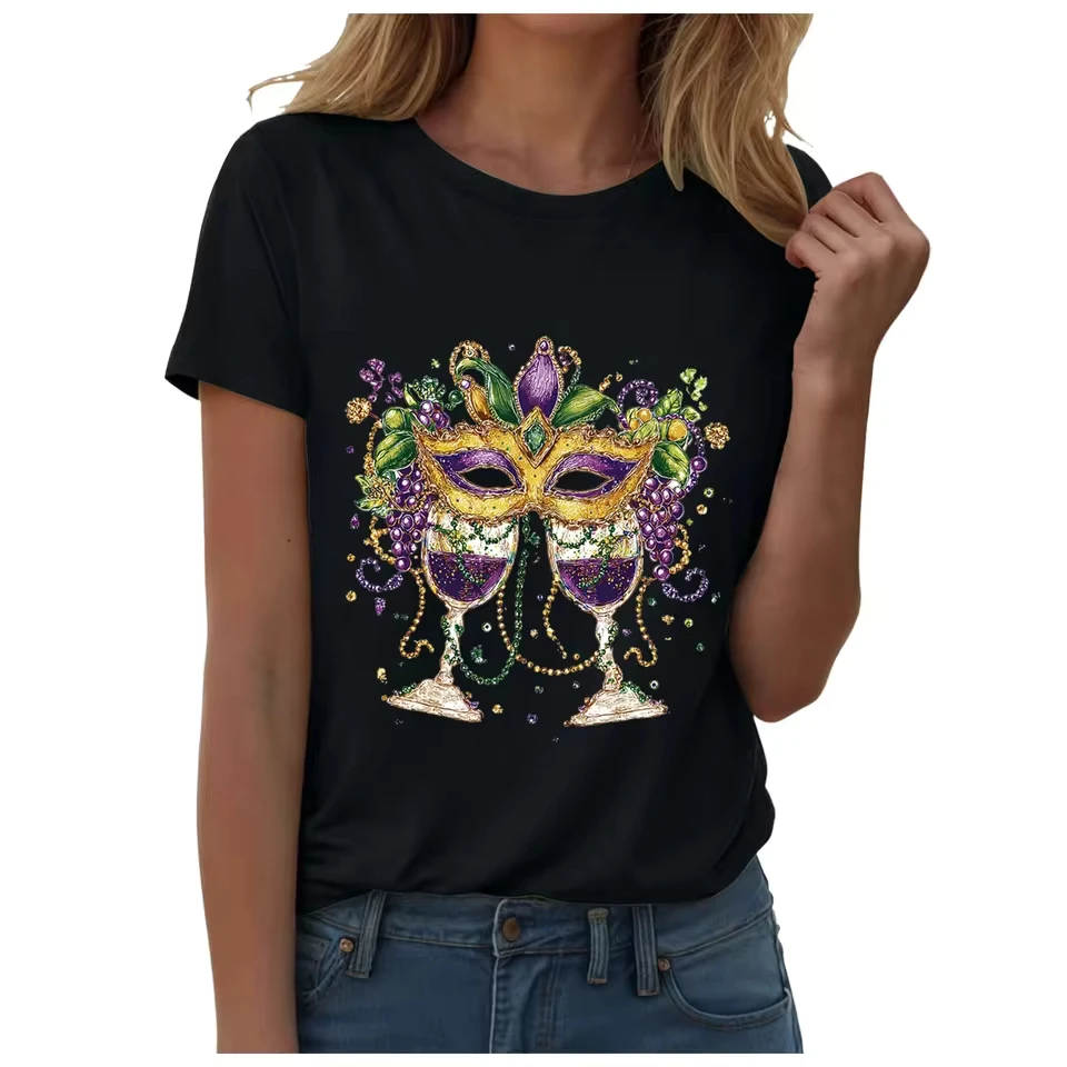 Women Carnival Print T Shirt Short Sleeve Women Short Sleeve Round Neck Tee Cotton T Shirt For Women Korean Reviews Many Girls
Women Carnival Print T Shirt Short Sleeve Women Short Sleeve Round Neck Tee Cotton T Shirt For Women Korean Reviews Many Girls