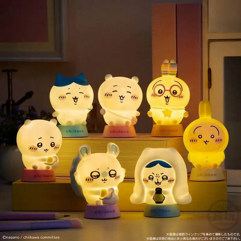 Bandai Chiikawa Anime Night Light Figure Shokugan Usagi Hachiware Cute Mini Collectible Desktop Bedroom Lamp For Anime Fans
Bandai Chiikawa Anime Night Light Figure Shokugan Usagi Hachiware Cute Mini Collectible Desktop Bedroom Lamp For Anime Fans