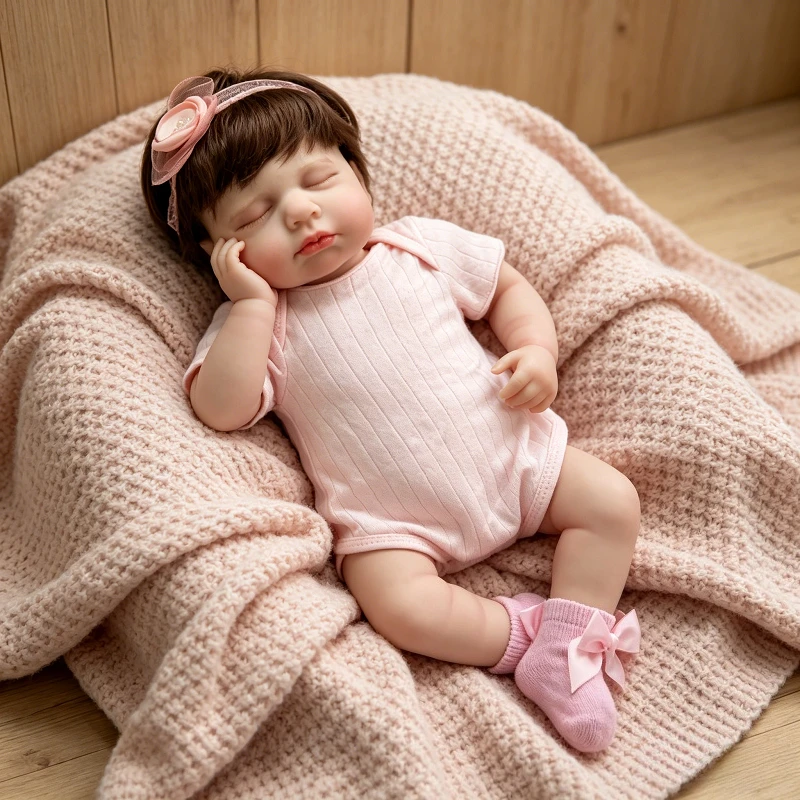 48CM Sleeping Baby Doll Loulou Lifelike Newborn Baby Girl Real Soft Touch High Quality Handmade Art Doll
48CM Sleeping Baby Doll Loulou Lifelike Newborn Baby Girl Real Soft Touch High Quality Handmade Art Doll