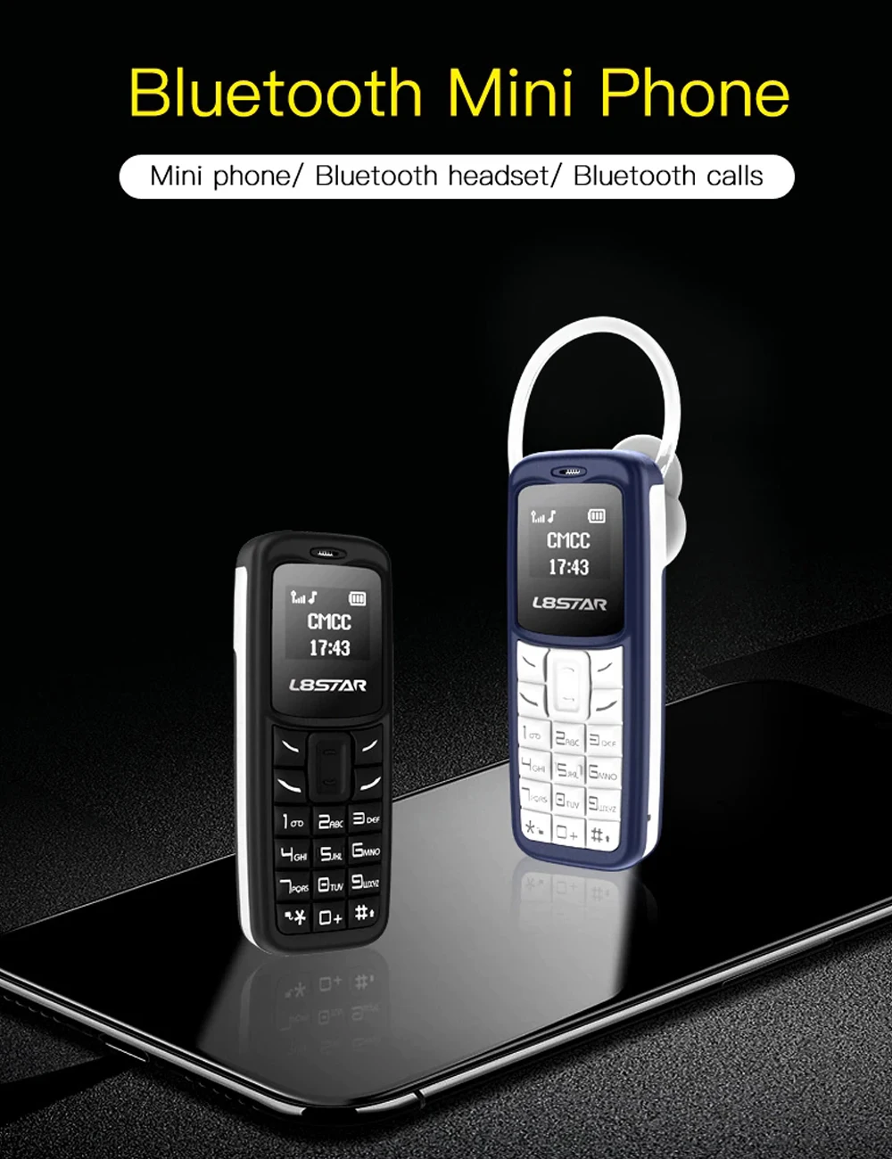 L8STAR BM30 Mini Phone SIM+TF Card Unlocked Cellphone GSM Card Low Radiation Wireless Headphone Bluetooth Dialer Headset Mobile
L8STAR BM30 Mini Phone SIM+TF Card Unlocked Cellphone GSM Card Low Radiation Wireless Headphone Bluetooth Dialer Headset Mobile
