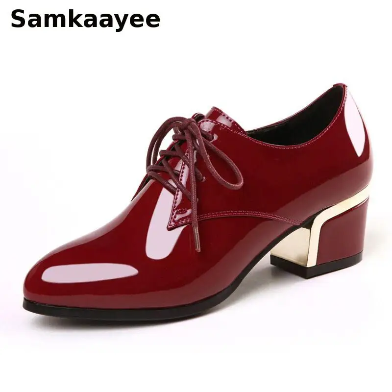 Женская обувь на высоком каблуке 34–40, весенне-осенняя кожаная обувь, женские туфли-лодочки, однотонные туфли на платформе со шнуровкой и острым носком на мягкой подошве, Zapatos
Женская обувь на высоком каблуке 34–40, весенне-осенняя кожаная обувь, женские туфли-лодочки, однотонные туфли на платформе со шнуровкой и острым носком на мягкой подошве, Zapatos