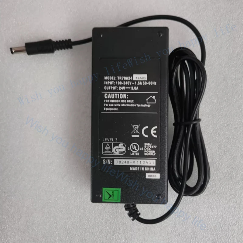 LL for Thermo Scientific S/N:70240-0313414 24V 3A Power Supply Adapter Charger
LL for Thermo Scientific S/N:70240-0313414 24V 3A Power Supply Adapter Charger