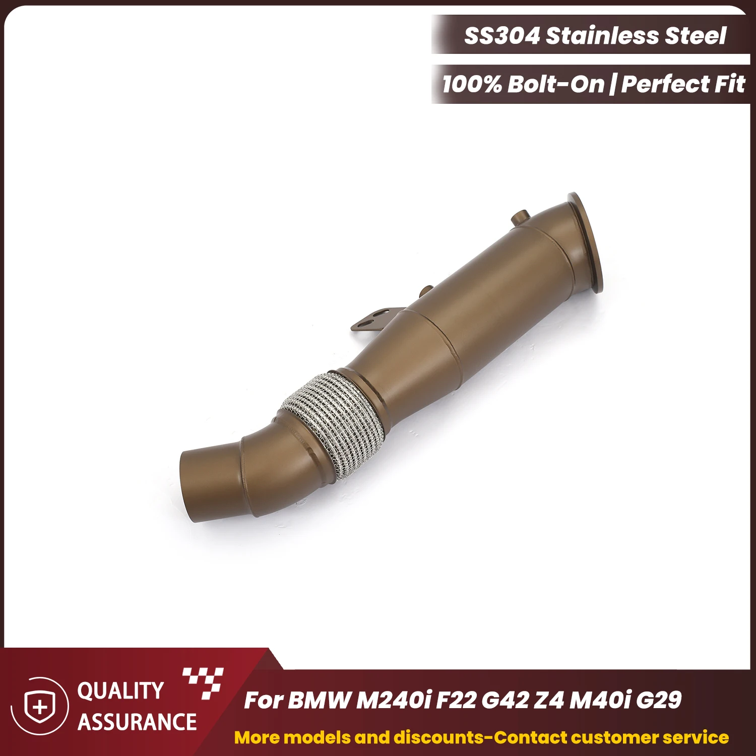 ECCF Sporty High temperature resistant ceramic coating Downpipe For BMW M240i F22 G42 Z4 M40i G29 Aggressive Exhaust Sound
ECCF Sporty High temperature resistant ceramic coating Downpipe For BMW M240i F22 G42 Z4 M40i G29 Aggressive Exhaust Sound
