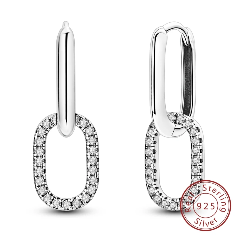 Glittering 100% 925 Sterling Silver Simple U-shaped Stone Earrings DIY Birthday Gift Jewelry Making
Glittering 100% 925 Sterling Silver Simple U-shaped Stone Earrings DIY Birthday Gift Jewelry Making