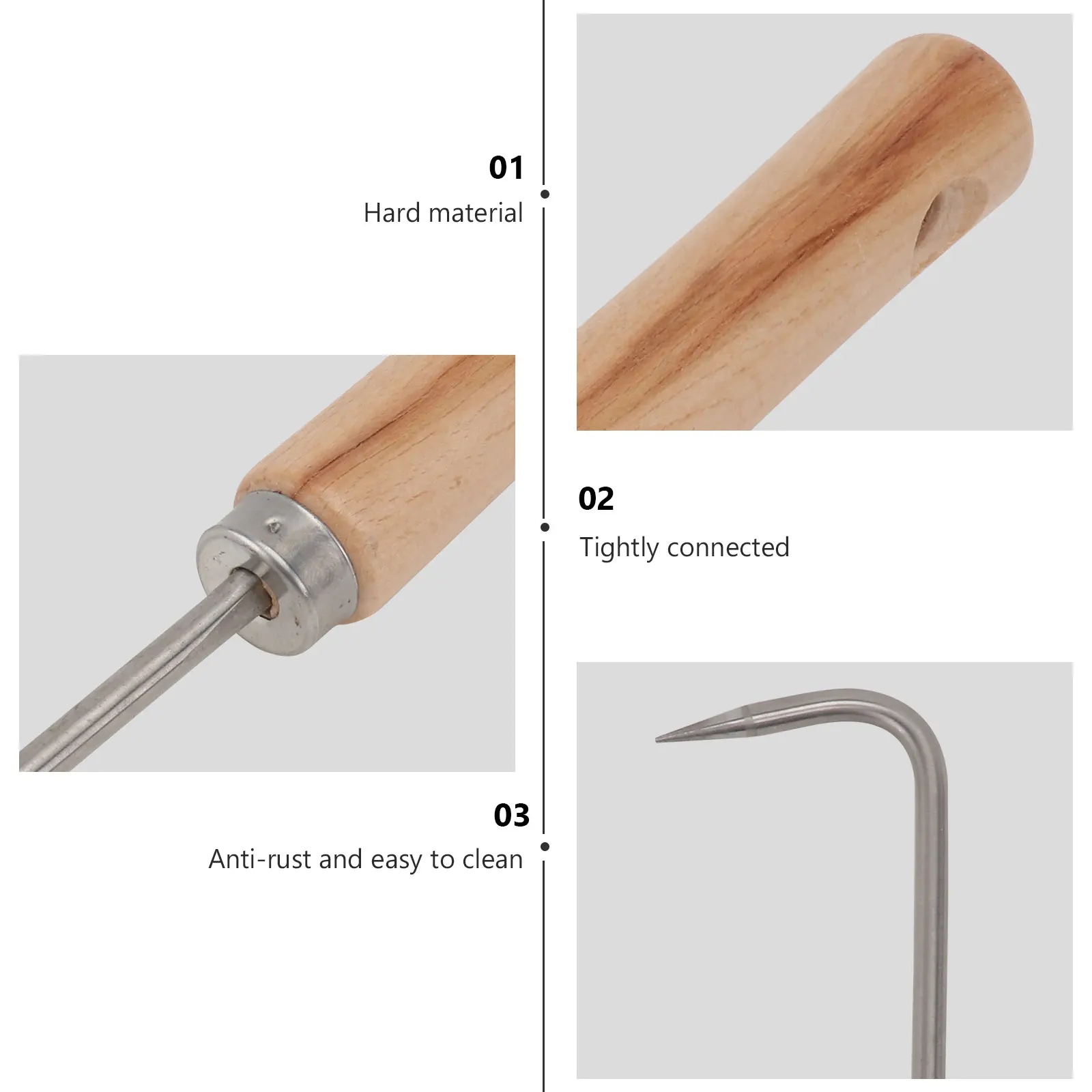 Single Claw Hook Garden Tools Root Collector Cultivator Khaki Wooden Handheld Weeder Metal Durable AntiRust Soil Digging Weeding
Single Claw Hook Garden Tools Root Collector Cultivator Khaki Wooden Handheld Weeder Metal Durable AntiRust Soil Digging Weeding