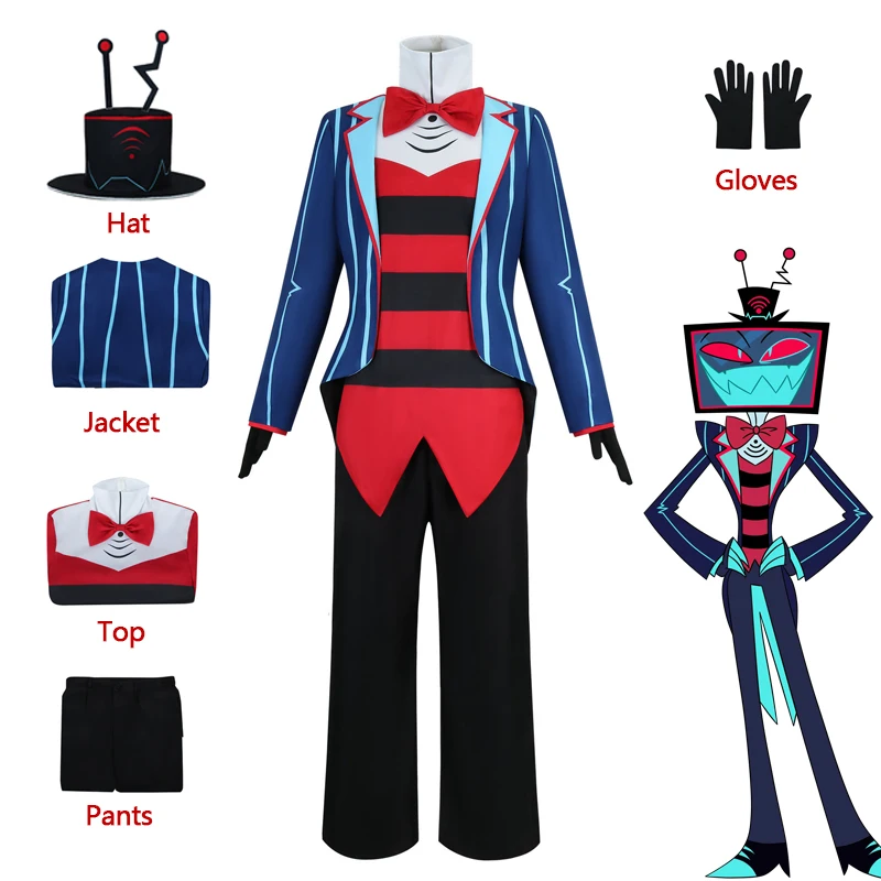 Отель Хазбин Вокс Костюмы для косплея Отель Ха́збин Ви́нсент Уи́ттман форма с шапкой и перчатками, костюм для Хэллоуина, карнавала, Рождества, маскировки, аниме, мужчины и женщины, полный комплект
Отель Хазбин Вокс Костюмы для косплея Отель Ха́збин Ви́нсент Уи́ттман форма с шапкой и перчатками, костюм для Хэллоуина, карнавала, Рождества, маскировки, аниме, мужчины и женщины, полный комплект