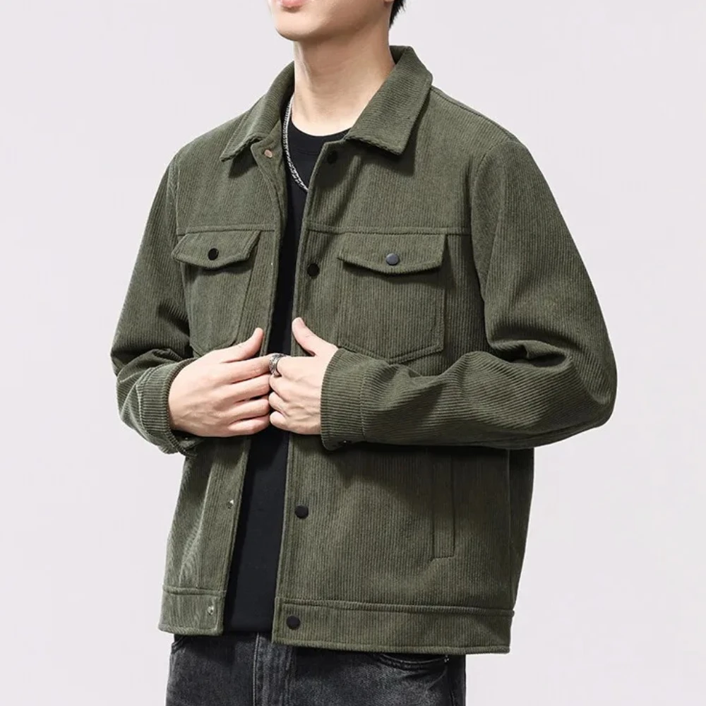 American Vintage Corduroy Jacket Autumn/Winter New Arrival Minimalist, Versatile Lapel Workwear Jacket Men's Casual Outerwear
American Vintage Corduroy Jacket Autumn/Winter New Arrival Minimalist, Versatile Lapel Workwear Jacket Men's Casual Outerwear
