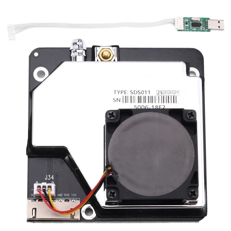 PM2.5 Particle Matter Sensor SDS011 Detection Range 0.3-10 Μm Laser Sensor Dust Sensor Digital Output
PM2.5 Particle Matter Sensor SDS011 Detection Range 0.3-10 Μm Laser Sensor Dust Sensor Digital Output