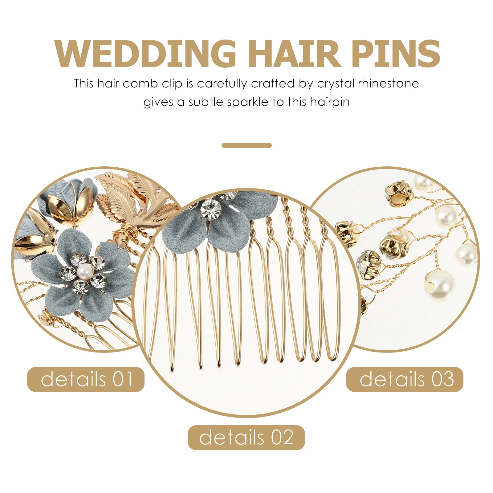1Set Flower Hair Comb Rhinestone U Shape French Pins Bridal Wedding Hair Accessories for Bun and Special Occasions
1Set Flower Hair Comb Rhinestone U Shape French Pins Bridal Wedding Hair Accessories for Bun and Special Occasions
