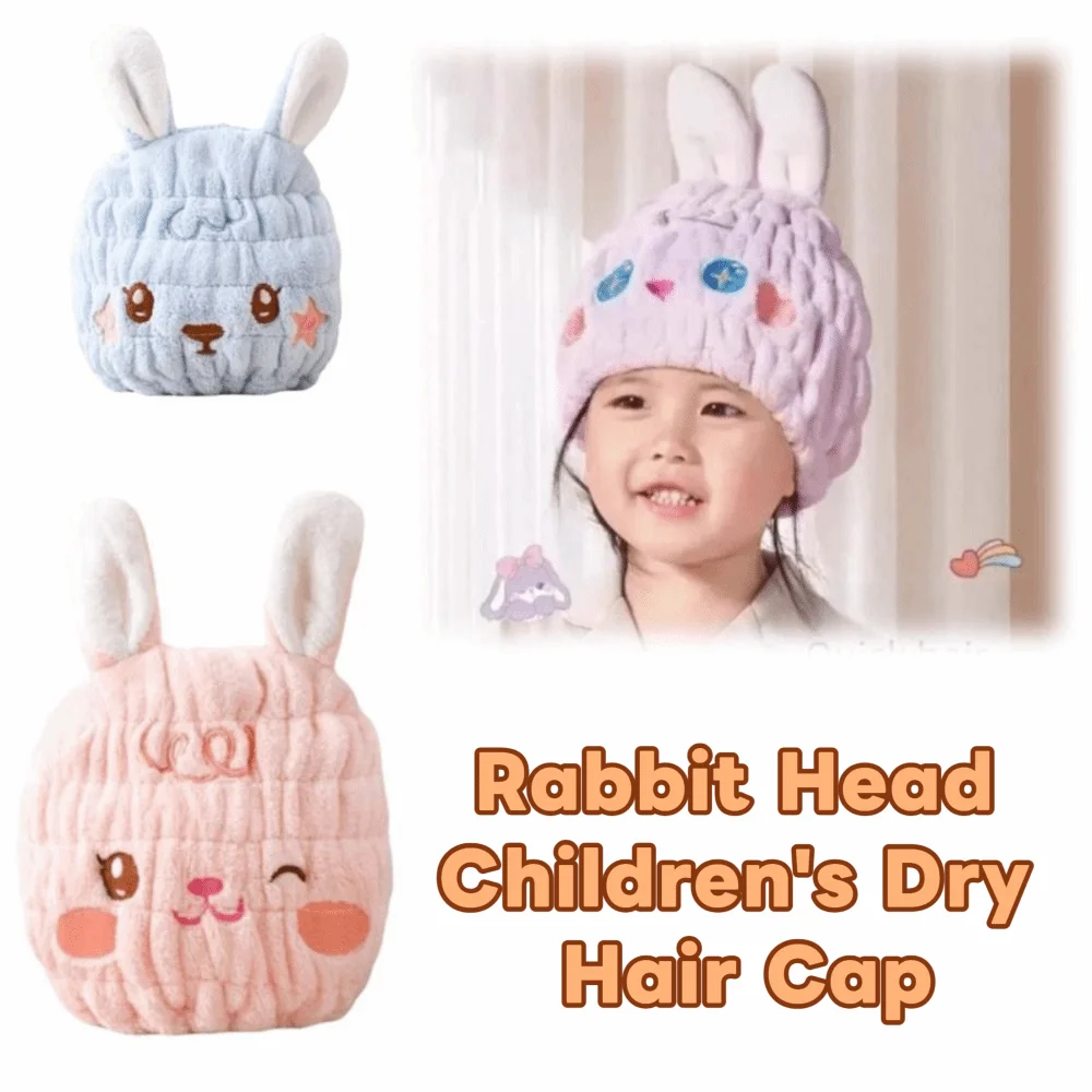 Thickened Children's Dry Hair Cap Absorbent Creative Elastic Round Cap Cartoon Rabbit Head Design Hair Drying Towel Bathroom
Thickened Children's Dry Hair Cap Absorbent Creative Elastic Round Cap Cartoon Rabbit Head Design Hair Drying Towel Bathroom
