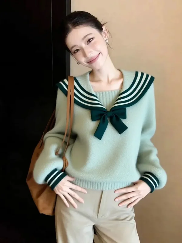 Уникальный красивый свободный свитер-худи в студенческом стиле с эффектом омоложения, высококачественный вязаный свитер с узлом для женщин, зимний, свободного кроя
Уникальный красивый свободный свитер-худи в студенческом стиле с эффектом омоложения, высококачественный вязаный свитер с узлом для женщин, зимний, свободного кроя