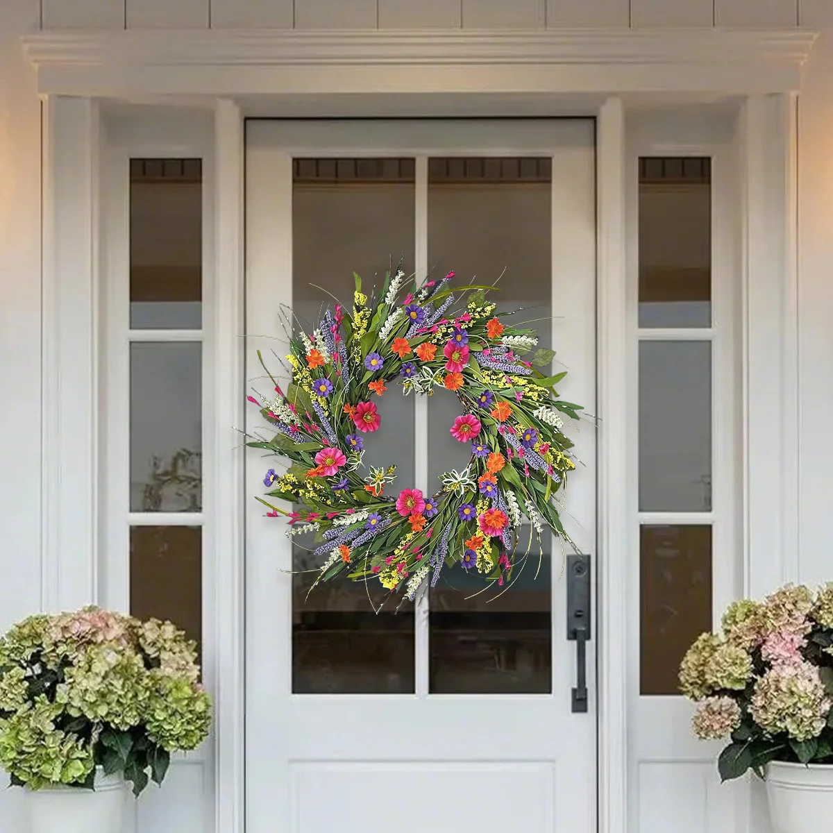 Spring Wreaths for Front Door, 17.7 Inches Summer Floral Wreath, Summer Door Wreath with Lavender Wildflower Green
Spring Wreaths for Front Door, 17.7 Inches Summer Floral Wreath, Summer Door Wreath with Lavender Wildflower Green