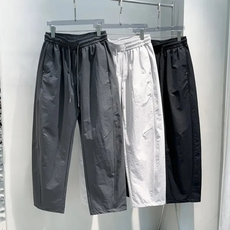 Summer Casual Men's New Trendy Brand Loose Straight Sports Pants Thin Drawstring
Summer Casual Men's New Trendy Brand Loose Straight Sports Pants Thin Drawstring