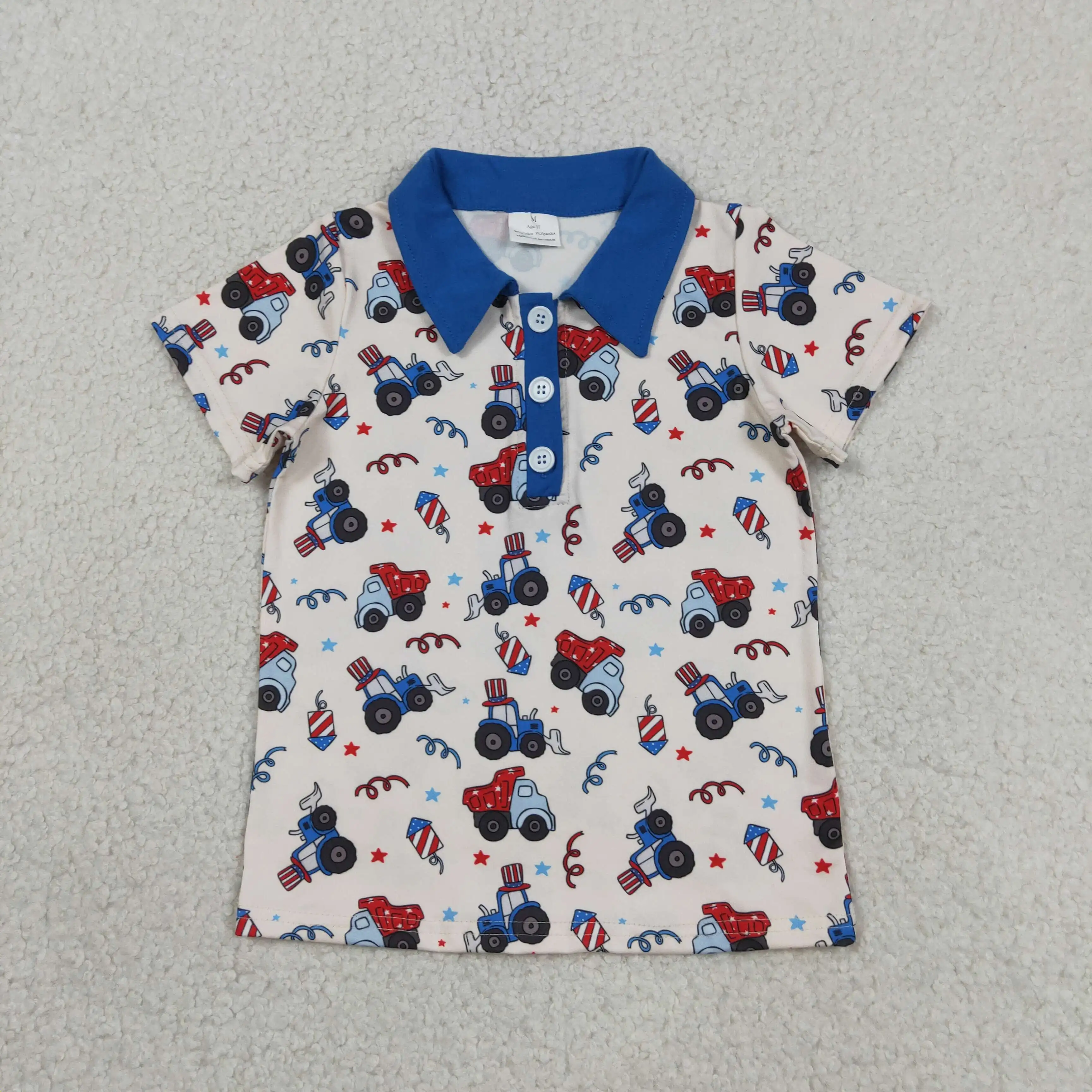 Wholesale Toddler Pullover Clothes Children Boys Short Sleeves Tees Clothing Kids Buttons Summer Baby Boy 4th of July Shirts
Wholesale Toddler Pullover Clothes Children Boys Short Sleeves Tees Clothing Kids Buttons Summer Baby Boy 4th of July Shirts