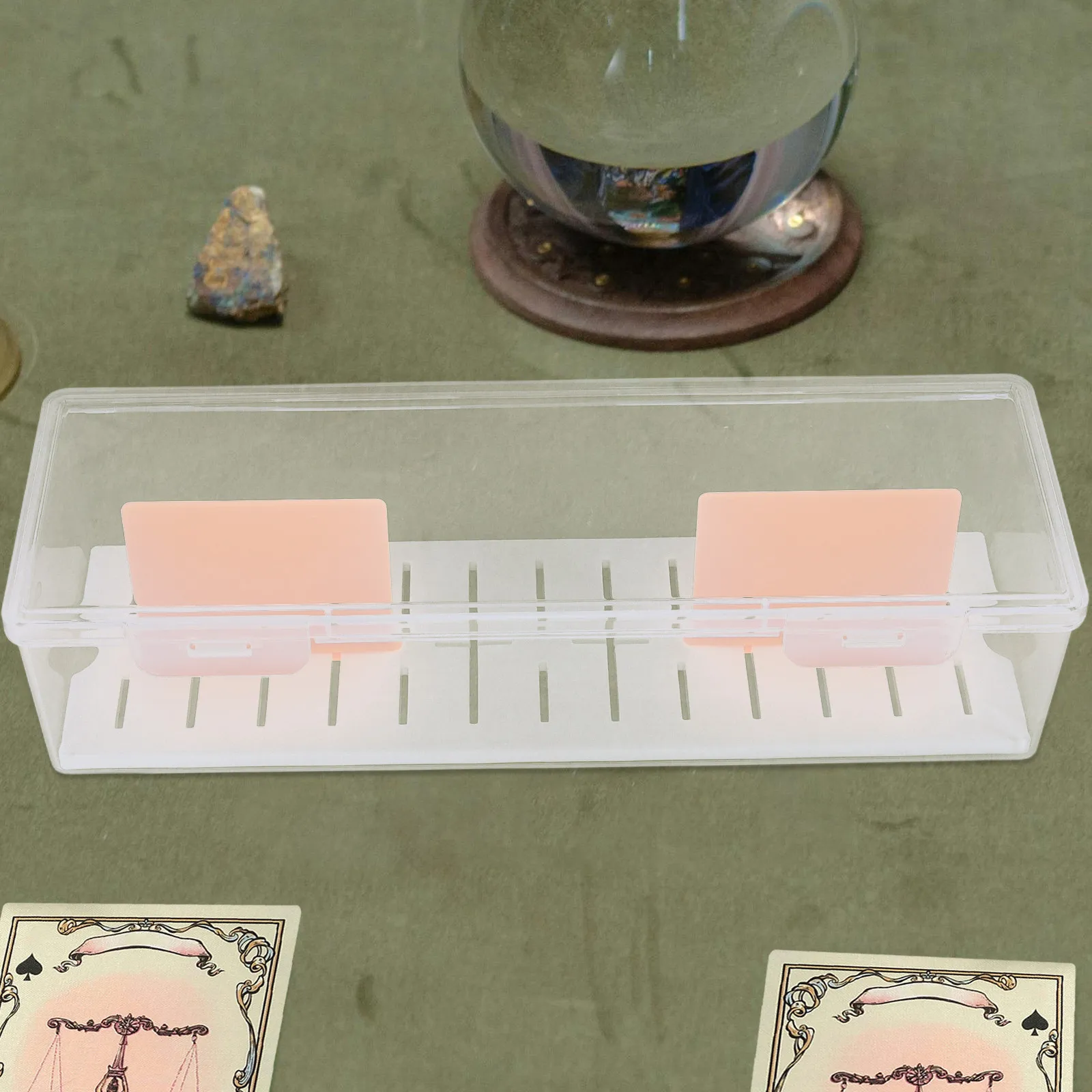 Transparent Card Storage Box Clear Organizer Box Lid Dividers for Trading Cards Playing Card Case Sports Storage
Transparent Card Storage Box Clear Organizer Box Lid Dividers for Trading Cards Playing Card Case Sports Storage