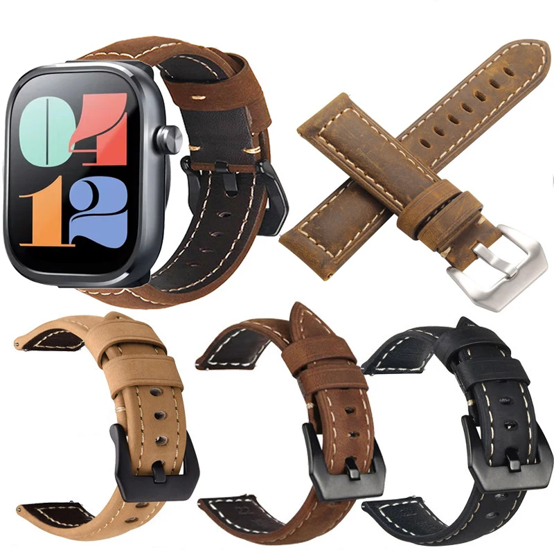 Quick Release Leather Straps for Mibro Watch C4 Quality Genuine Retro Genuine Leather Band for Mibro Watch C4 Accessories
Quick Release Leather Straps for Mibro Watch C4 Quality Genuine Retro Genuine Leather Band for Mibro Watch C4 Accessories