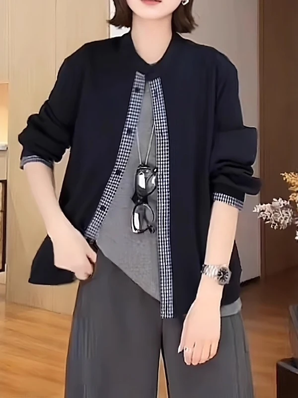 Faionable Patchwork Oversized Long Sve irt Autumn Wear for plus Size Women Comfortable Breathable Skin-Friendly Casual...
Faionable Patchwork Oversized Long Sve irt Autumn Wear for plus Size Women Comfortable Breathable Skin-Friendly Casual...