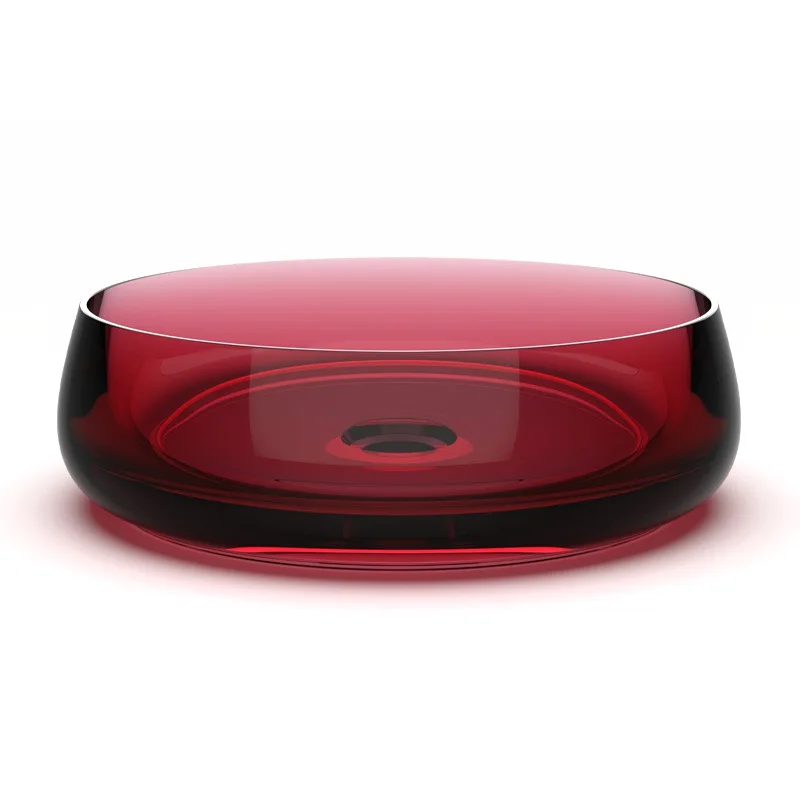 Simple and creative transparent resin countertop basin, home bathroom, hotel washbasin, colorful single basin
Simple and creative transparent resin countertop basin, home bathroom, hotel washbasin, colorful single basin