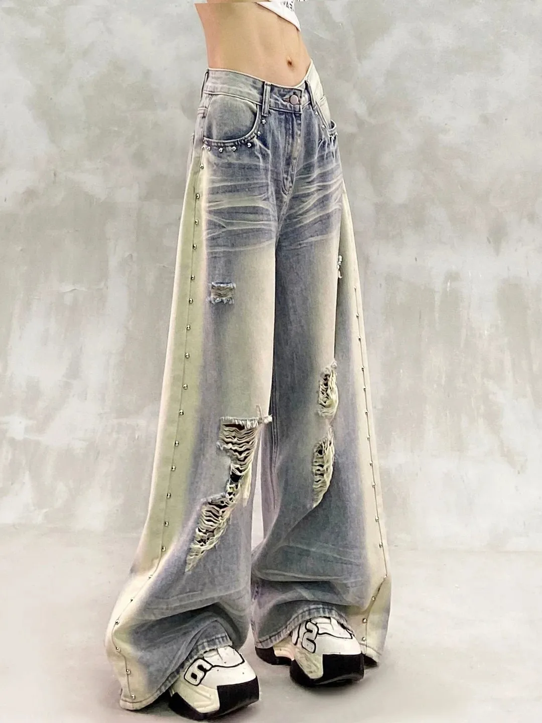 Retro Washed Casual Denim Jeans High Waist Wide Leg Pants Summer 2026 Breathable Comfortable Multpocket High Waist Loose Fit
Retro Washed Casual Denim Jeans High Waist Wide Leg Pants Summer 2026 Breathable Comfortable Multpocket High Waist Loose Fit