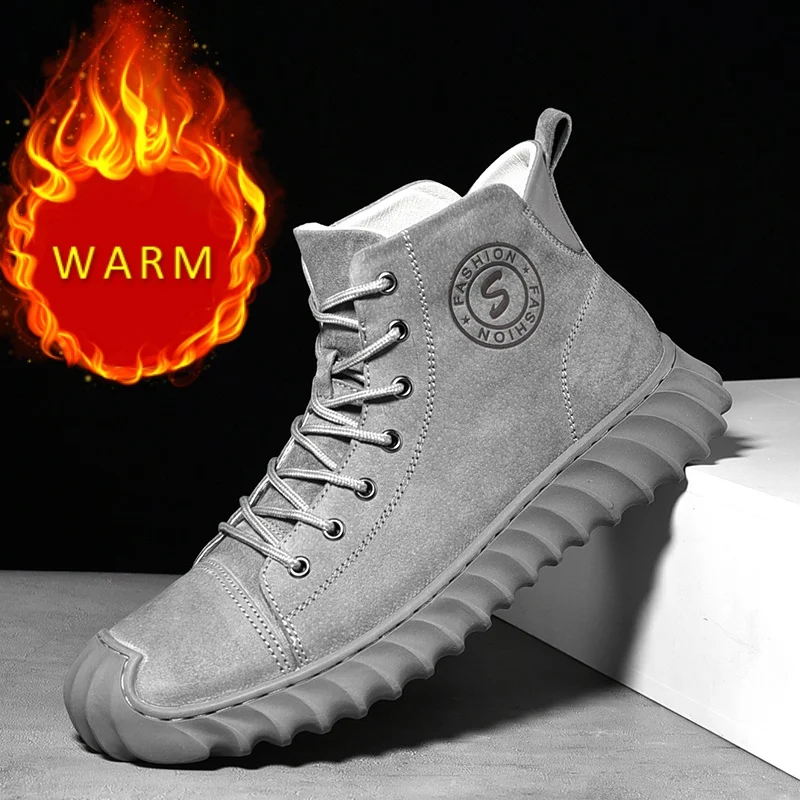 Winter Hot Selling Warm Fluffy Cotton Shoes Wear-resistant Soles for Men's Sports Shoes Trendy High Top Men's Ankle Boots
Winter Hot Selling Warm Fluffy Cotton Shoes Wear-resistant Soles for Men's Sports Shoes Trendy High Top Men's Ankle Boots