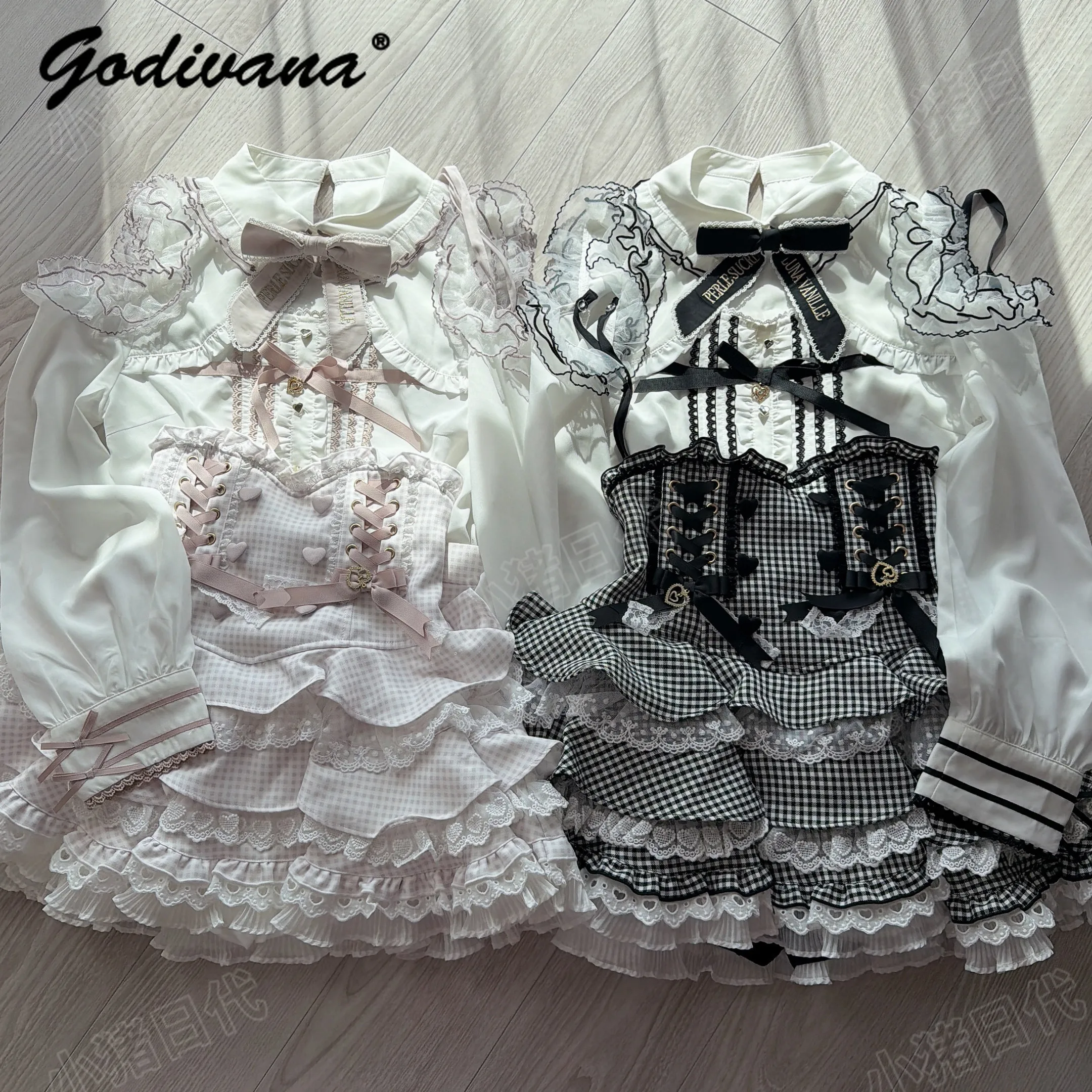 Japanese Style Liz 2026 New Sweet Fungus Edge Off-the-shoulder Long Sleeves Shirt Female Girls Cute Bow Lolita Blouse and Shirts
Japanese Style Liz 2026 New Sweet Fungus Edge Off-the-shoulder Long Sleeves Shirt Female Girls Cute Bow Lolita Blouse and Shirts