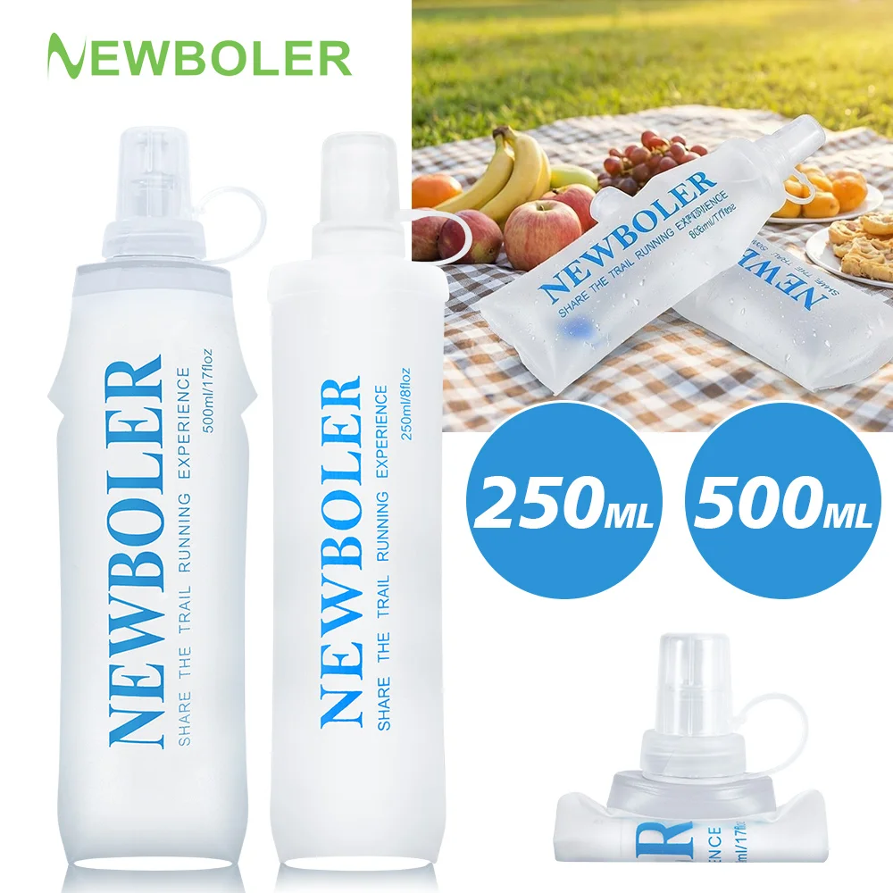 NEWBOLER 250ML 500ML Water Bottle TPU Folding Soft Bottle Outdoor Sport Water Bag Collapsible Water Bottle Running Camping
NEWBOLER 250ML 500ML Water Bottle TPU Folding Soft Bottle Outdoor Sport Water Bag Collapsible Water Bottle Running Camping