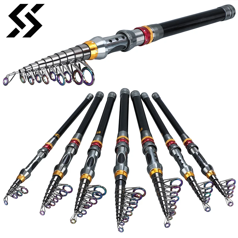 Sougayilang Super Hard 1.8-3.6M Telescopic Fishing Rod 99% Carbon Fiber Sea Fishing Rod Pole Rock Carp Fishing Rod Tackle Poles
Sougayilang Super Hard 1.8-3.6M Telescopic Fishing Rod 99% Carbon Fiber Sea Fishing Rod Pole Rock Carp Fishing Rod Tackle Poles