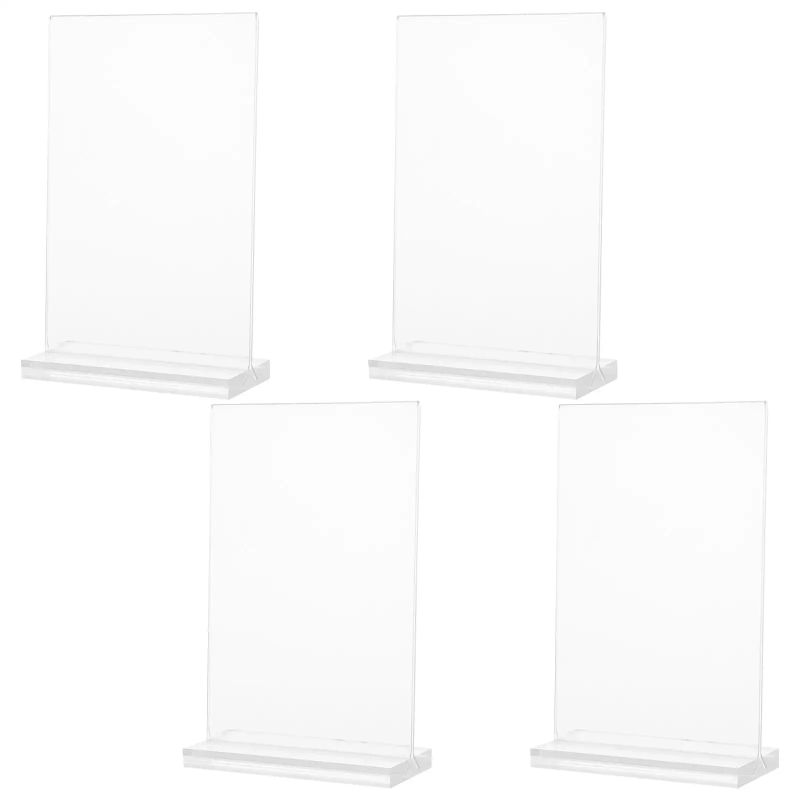 4 Pcs Acrylic Transparent Sign Poster Board Clear Display Stand 15x10cm Menu Holder Table Top Name Plate Brochure Rack
4 Pcs Acrylic Transparent Sign Poster Board Clear Display Stand 15x10cm Menu Holder Table Top Name Plate Brochure Rack