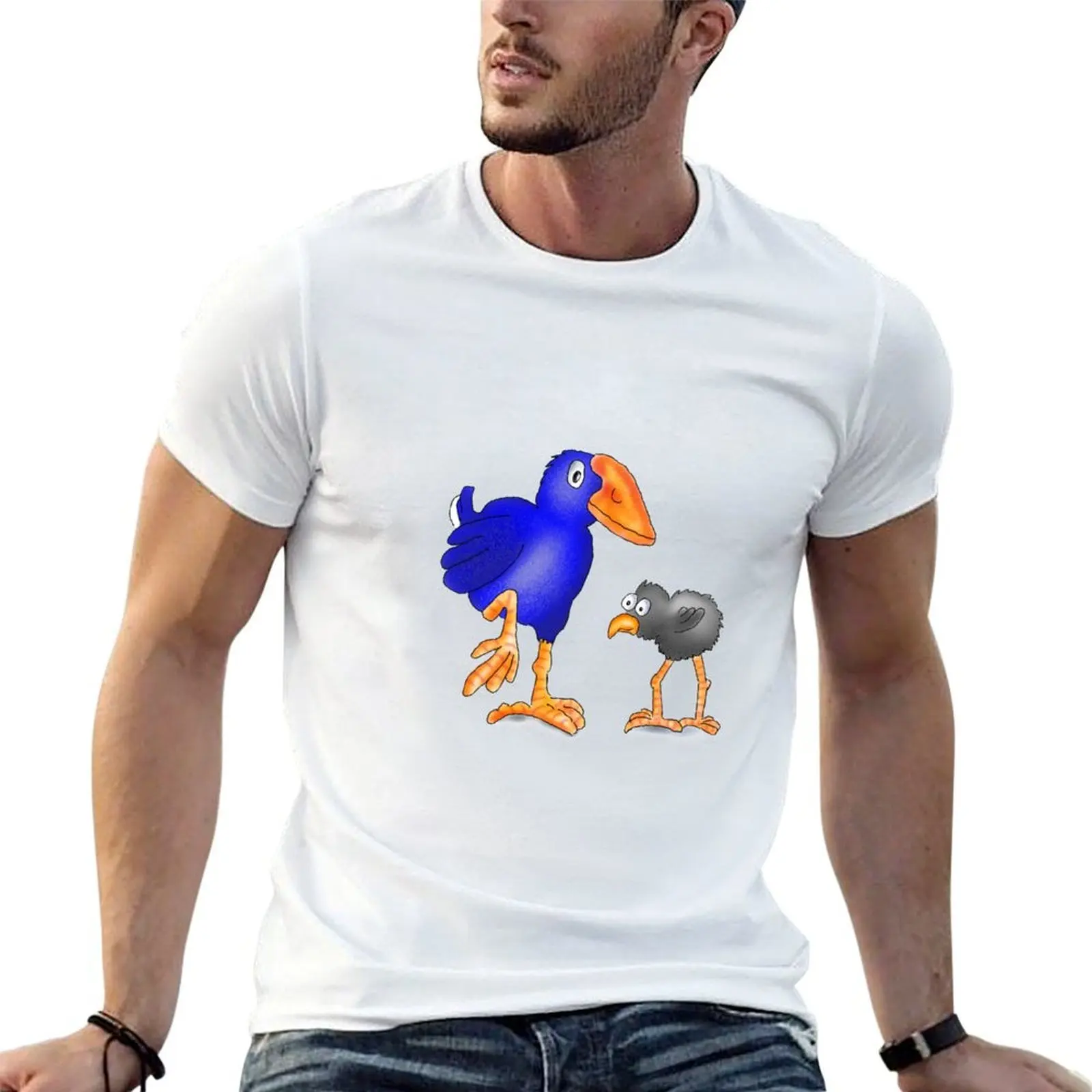 Pukeko Bird and Chick. New Zealand Native Birds T-Shirt anime t shirts oversize man t shirt luxury man t shirt cotton T-Shirt
Pukeko Bird and Chick. New Zealand Native Birds T-Shirt anime t shirts oversize man t shirt luxury man t shirt cotton T-Shirt