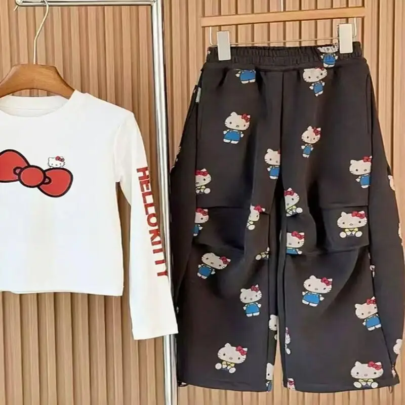 Sanrio Hello Kitty Girls Fleece Wide Leg Pants Winter 2025 New Cargo Pants Fashion Korean Style Casual Trousers For Kids Cute
Sanrio Hello Kitty Girls Fleece Wide Leg Pants Winter 2025 New Cargo Pants Fashion Korean Style Casual Trousers For Kids Cute