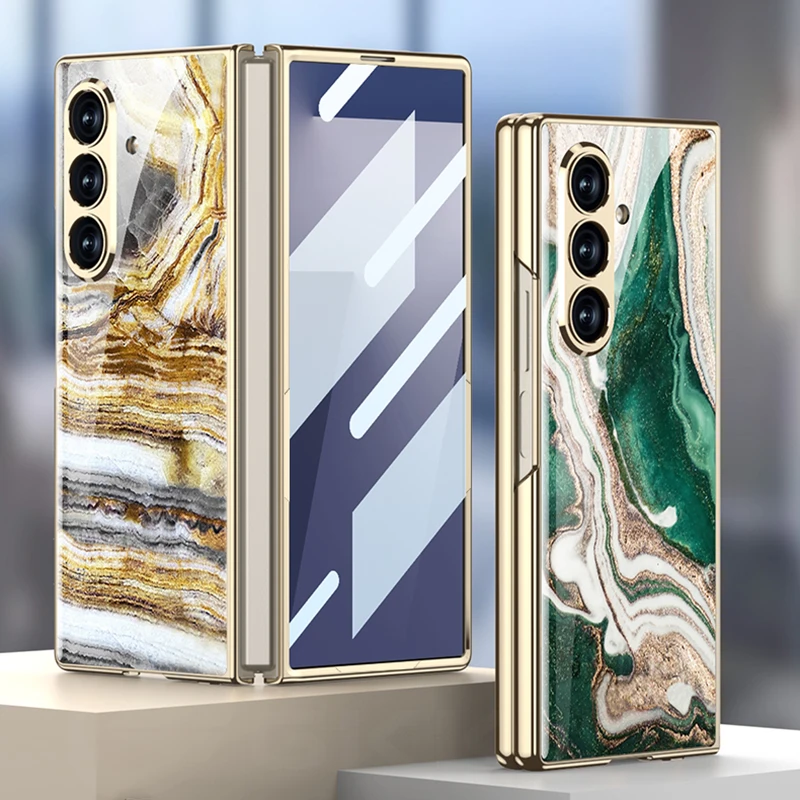 For Samsung Galaxy Z Fold 7 Luxury Painted Glass Plating Case Front Screen Glass Protective Cover For Galaxy Z Fold7 Case
For Samsung Galaxy Z Fold 7 Luxury Painted Glass Plating Case Front Screen Glass Protective Cover For Galaxy Z Fold7 Case