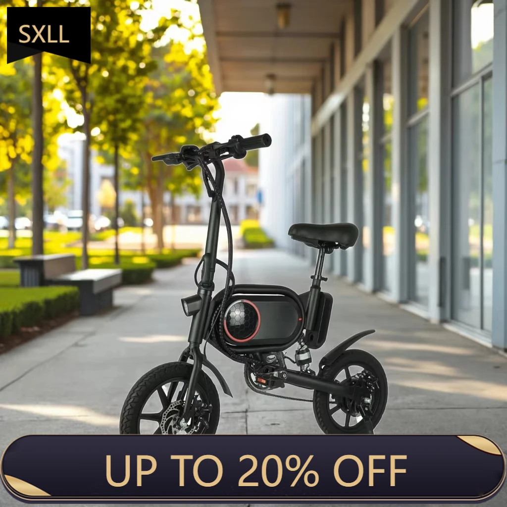 SXLL New 36v electric folding bike with disc brakes 7.5ah 14 inches integrated lithium battery rear hub motor single speed
SXLL New 36v electric folding bike with disc brakes 7.5ah 14 inches integrated lithium battery rear hub motor single speed