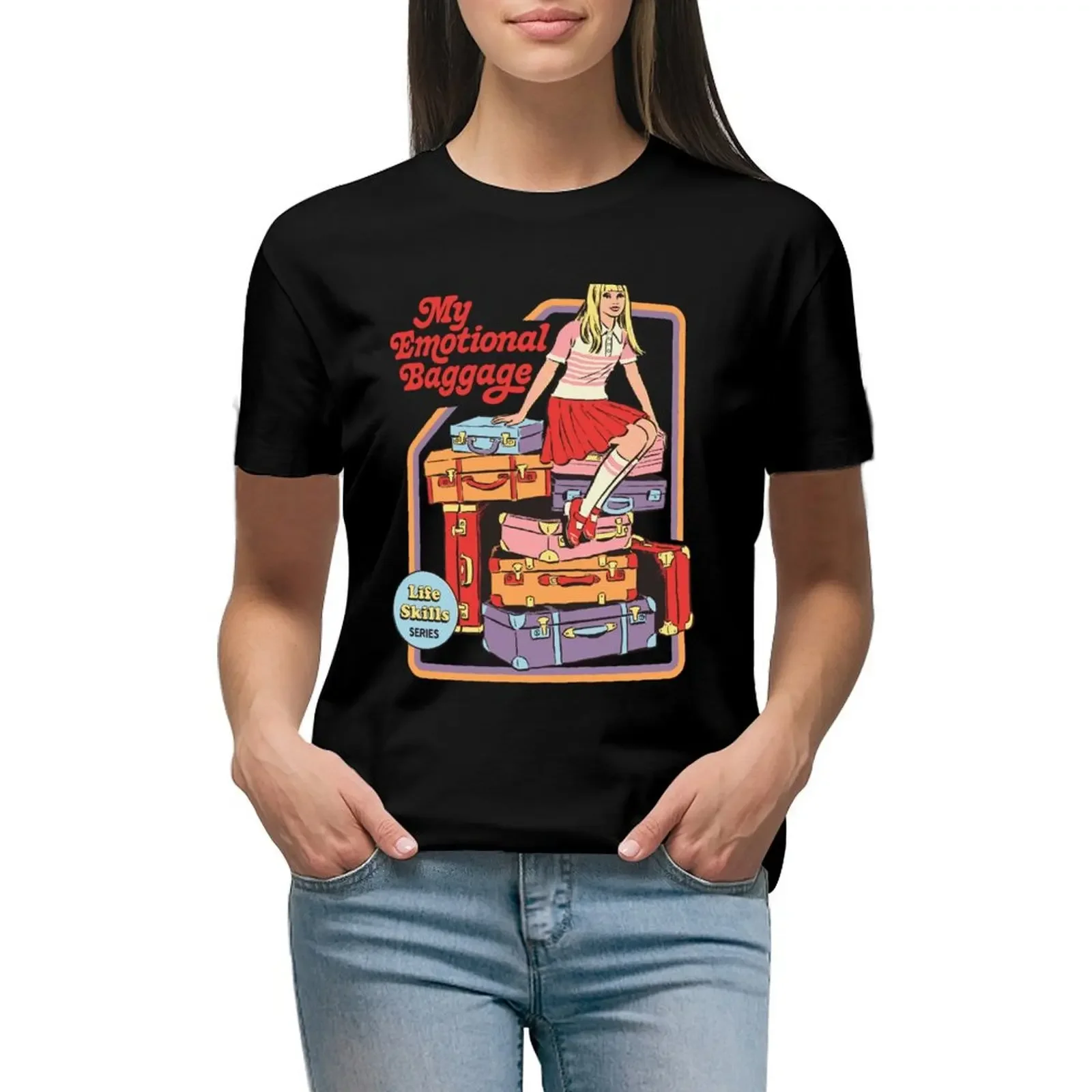 My Emotional Baggage T-Shirt plus sizes customs Female clothing funnys black t shirts for Women
My Emotional Baggage T-Shirt plus sizes customs Female clothing funnys black t shirts for Women