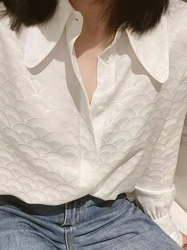 Женская блузка Ele Long Sve irt от элитного бренда с вышивкой, фактурным узором, воротником-стойкой, из мягкого атласа, для офиса, из полиэстера
Женская блузка Ele Long Sve irt от элитного бренда с вышивкой, фактурным узором, воротником-стойкой, из мягкого атласа, для офиса, из полиэстера