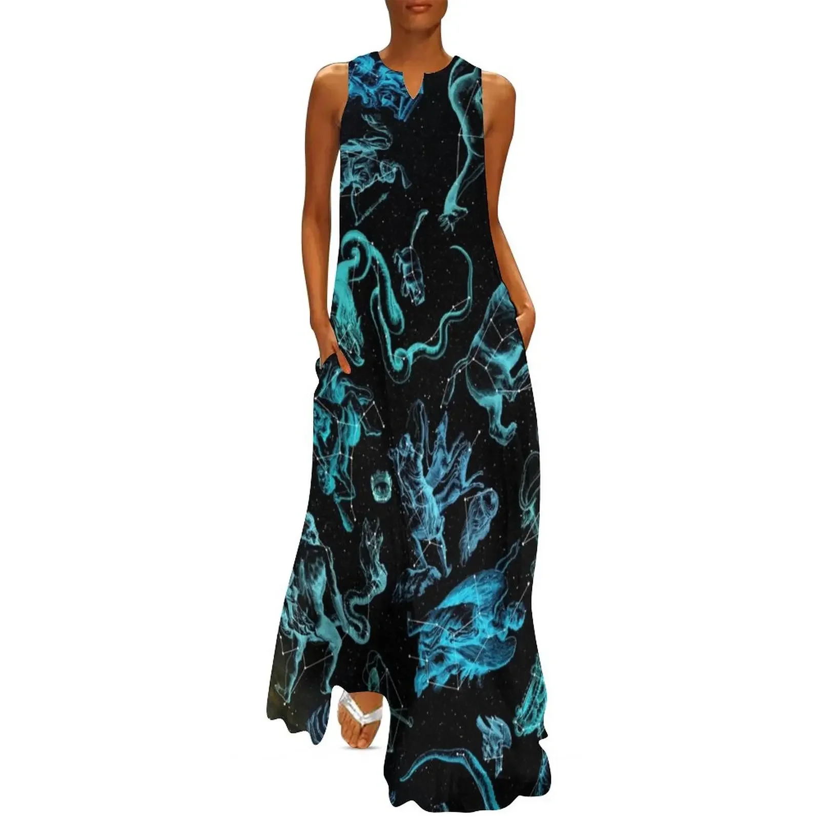 Northern Constellations Map (blue!) Long Dress Evening gown Women's skirt summer dress daily dress party night
Northern Constellations Map (blue!) Long Dress Evening gown Women's skirt summer dress daily dress party night