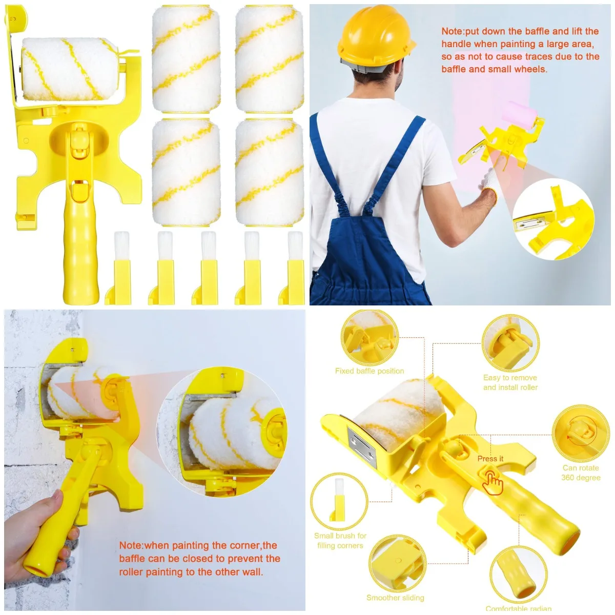 9-комплект комбинированного набора для покраски с дополнительным валиком и кистью для стен, потолков, использования в помещении и на открытом воздухе (стиль X)
9-комплект комбинированного набора для покраски с дополнительным валиком и кистью для стен, потолков, использования в помещении и на открытом воздухе (стиль X)