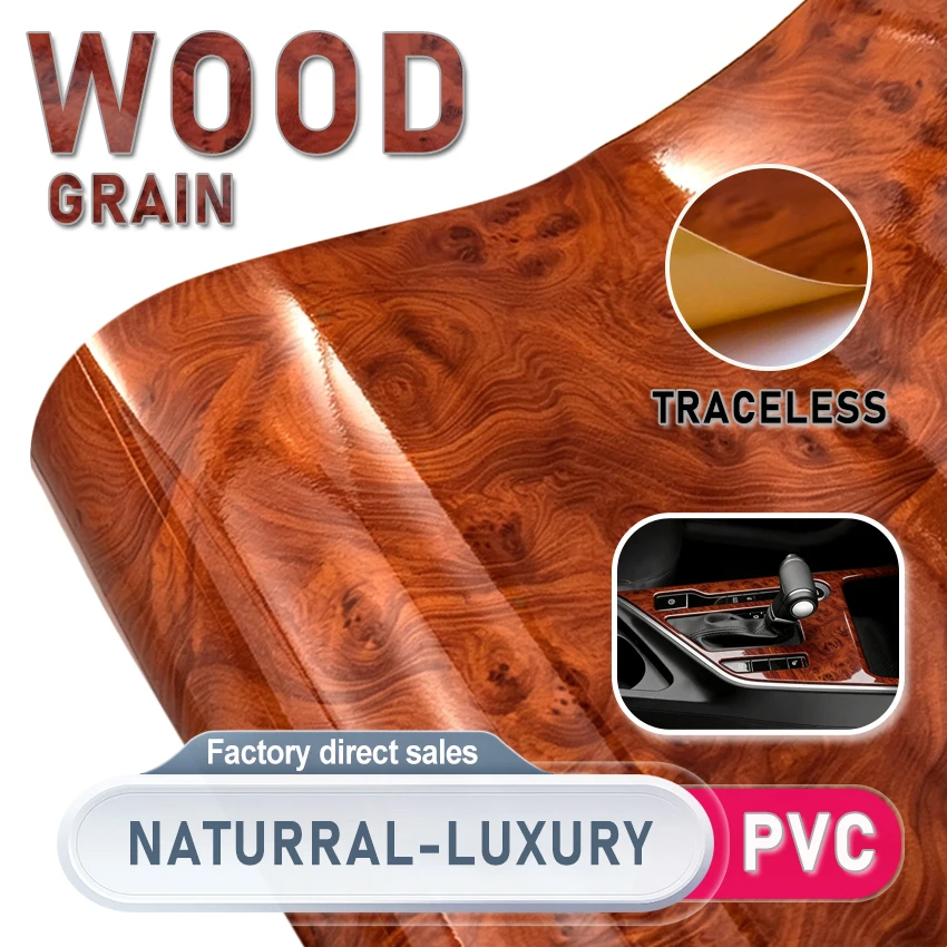 Super Self Adhesive Wood Grain Textured Car Vinyl Wrap Film Car Internal Stickers DIY Film Universal Interior Accessory
Super Self Adhesive Wood Grain Textured Car Vinyl Wrap Film Car Internal Stickers DIY Film Universal Interior Accessory