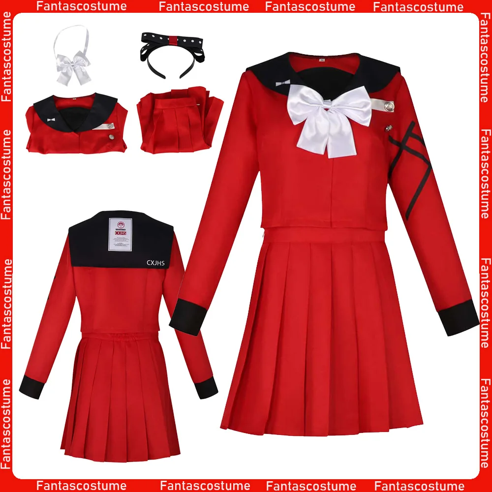 Tsukumo Kako Cosplay Costume Anime The Hundred Roleplay Line Disguise Tie Headband Top Skirt Halloween Carnival Uniform Outfits
Tsukumo Kako Cosplay Costume Anime The Hundred Roleplay Line Disguise Tie Headband Top Skirt Halloween Carnival Uniform Outfits