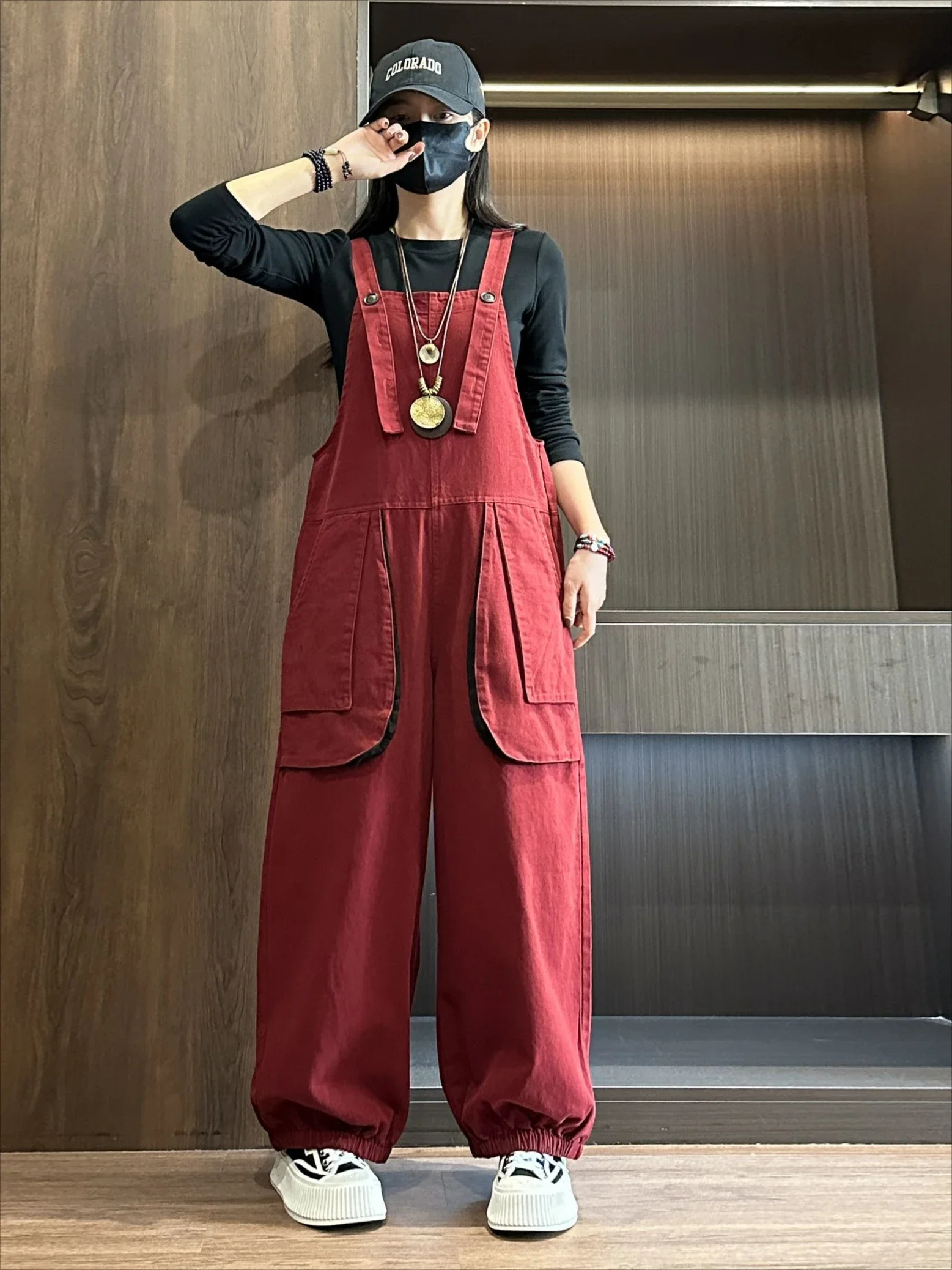 Новинка весны и осени 2024, женский комбинезон, свободные комбинезоны с высокой талией, рабочие брюки
Новинка весны и осени 2024, женский комбинезон, свободные комбинезоны с высокой талией, рабочие брюки