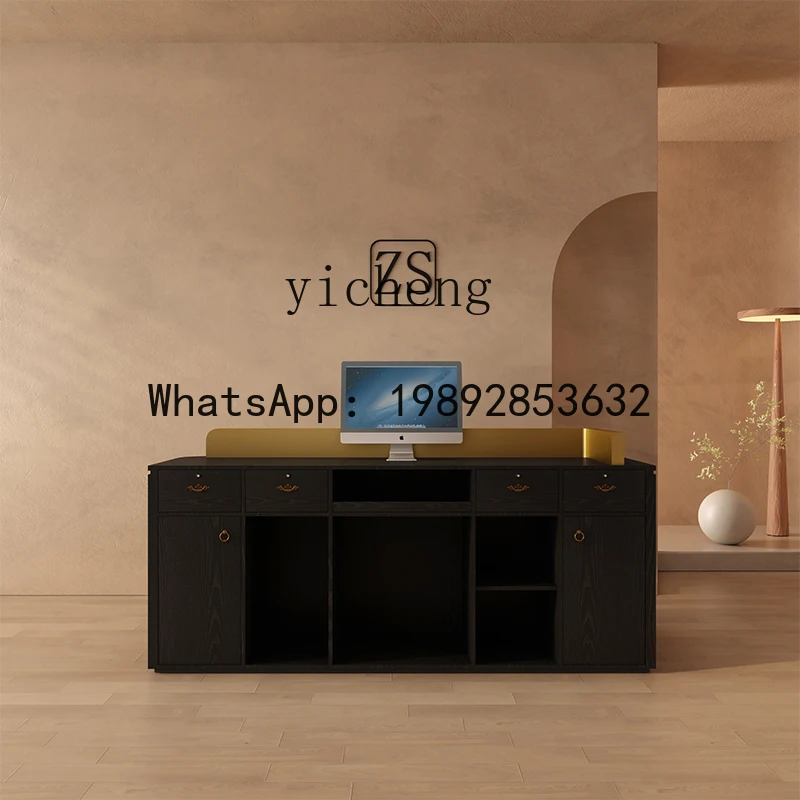 Commercial front desk checkout page Company Small reception desk Bar counter table
Commercial front desk checkout page Company Small reception desk Bar counter table