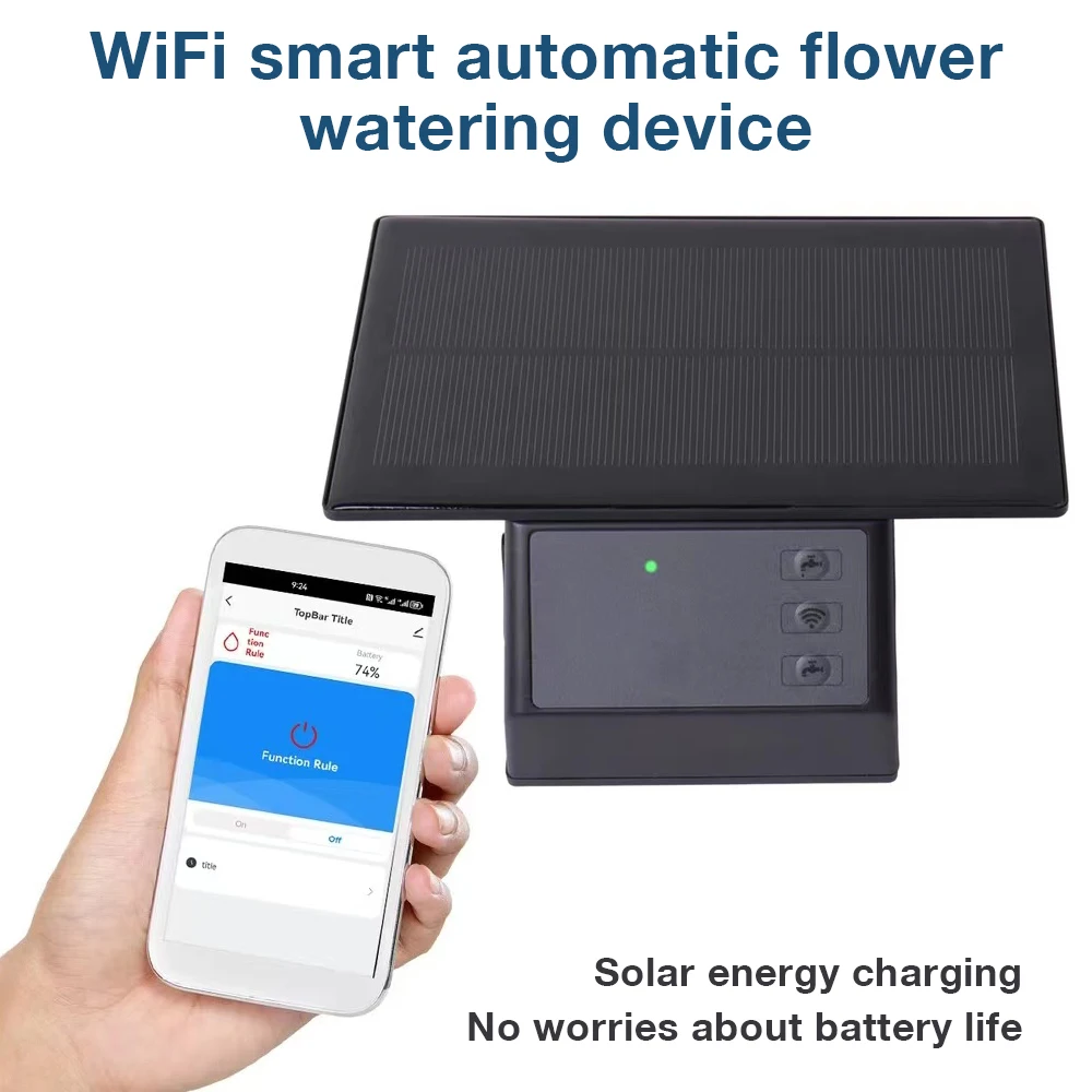 Smart APP Control Automatic Irrigation System Solar Irrigation Timer WiFi Intelligent Automatic Watering Device Outdoor Garden
Smart APP Control Automatic Irrigation System Solar Irrigation Timer WiFi Intelligent Automatic Watering Device Outdoor Garden