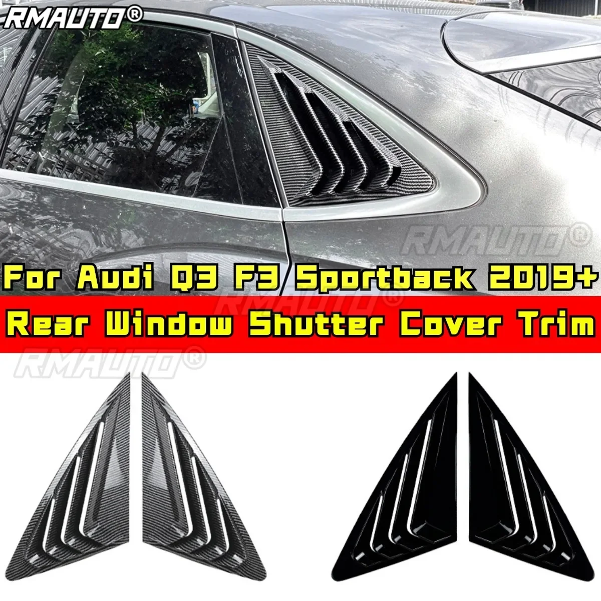 For Audi Q3 F3 Sportback 2019+ Exterior Part Rear Window Shutter Cover Trim Rear Quarter Panel Window Modification Part
For Audi Q3 F3 Sportback 2019+ Exterior Part Rear Window Shutter Cover Trim Rear Quarter Panel Window Modification Part
