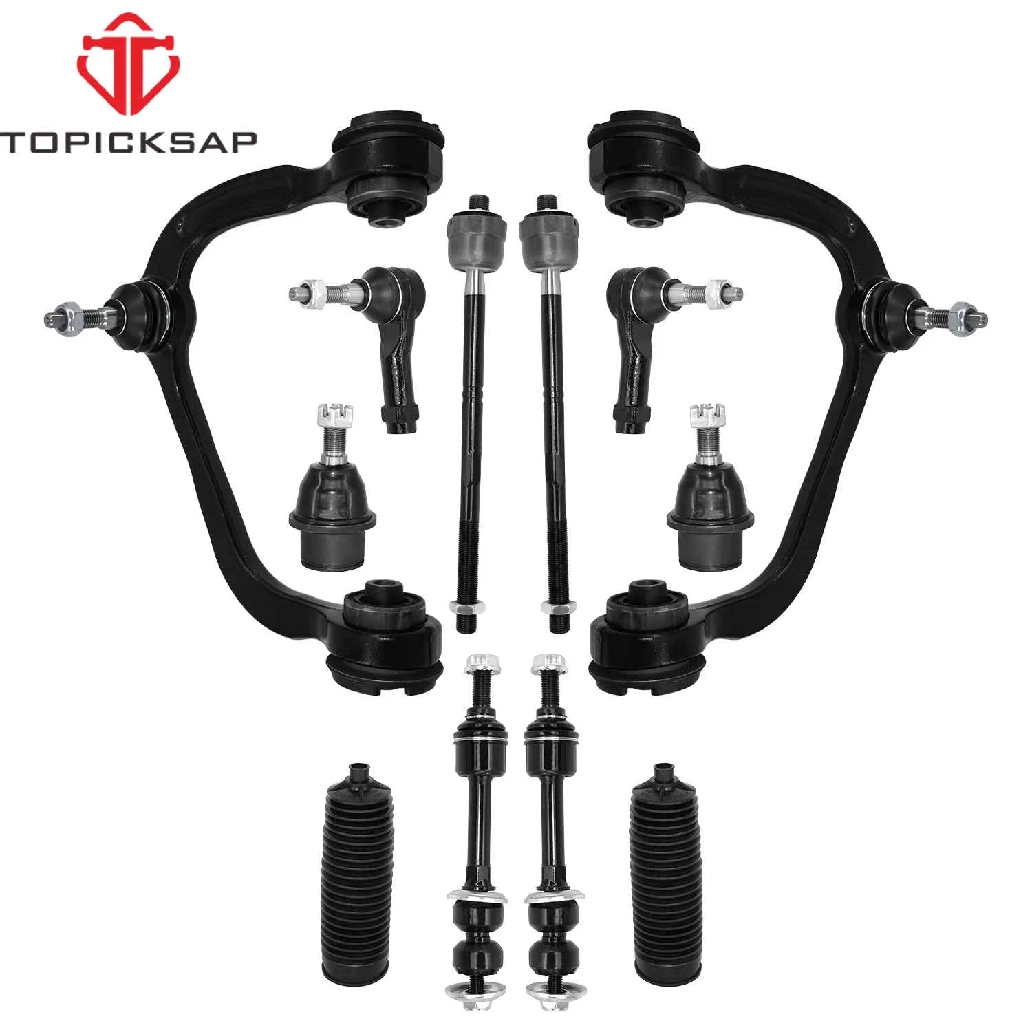 TOPICKSAP 12pc Front Upper Control Arm Sway Bar Link Suspension Kit for Ford F150 Lincoln 2009 2010 2011 - 2015 2WD
TOPICKSAP 12pc Front Upper Control Arm Sway Bar Link Suspension Kit for Ford F150 Lincoln 2009 2010 2011 - 2015 2WD