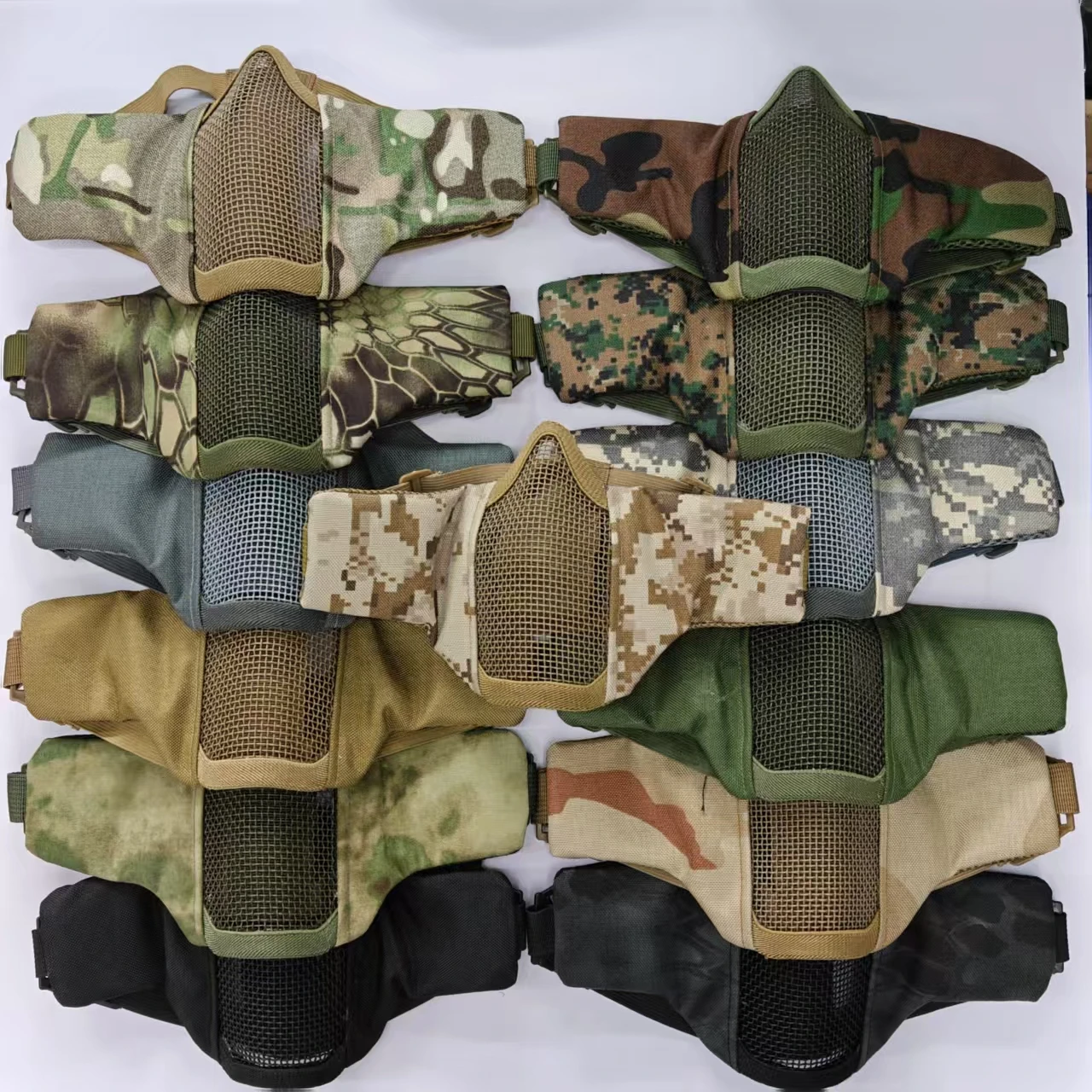 V10 Mask Adjustable Military Tactical Protective Mesh Half Face Tactical Lower Face Protective Mask for Hunting Paintball
V10 Mask Adjustable Military Tactical Protective Mesh Half Face Tactical Lower Face Protective Mask for Hunting Paintball